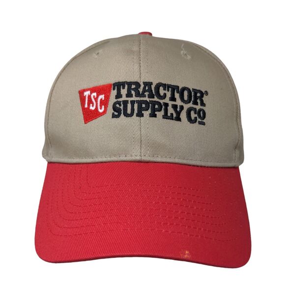 Tractor Supply Co. Snapback Hat OSFA Tan Adjustable Embroidered Logo - Picture 1 of 7
